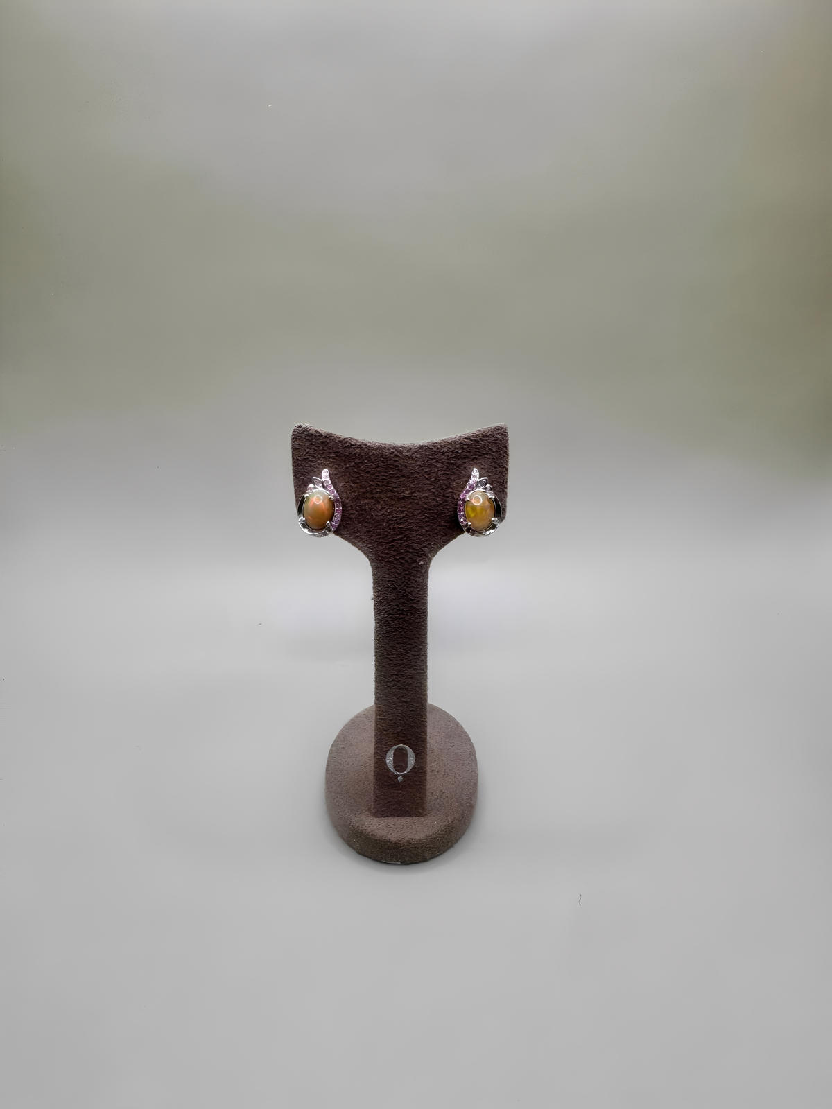 FIRE OPAL AND PINK SAPPHIRE SET