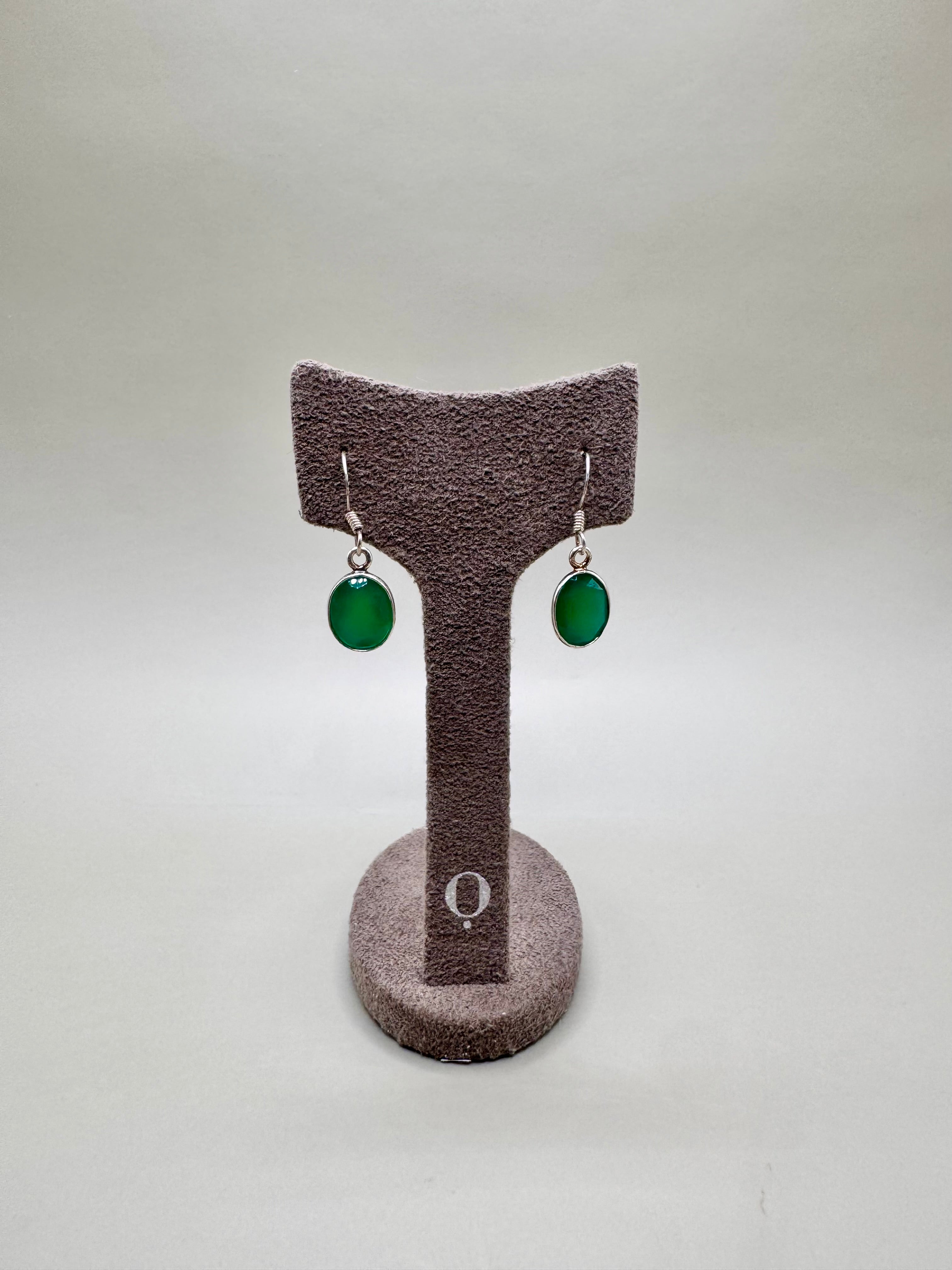 GREEN ONYX EARRINGS
