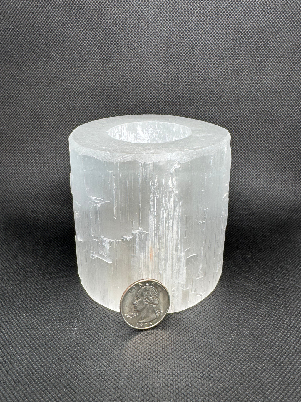 Selenite Candle Holder