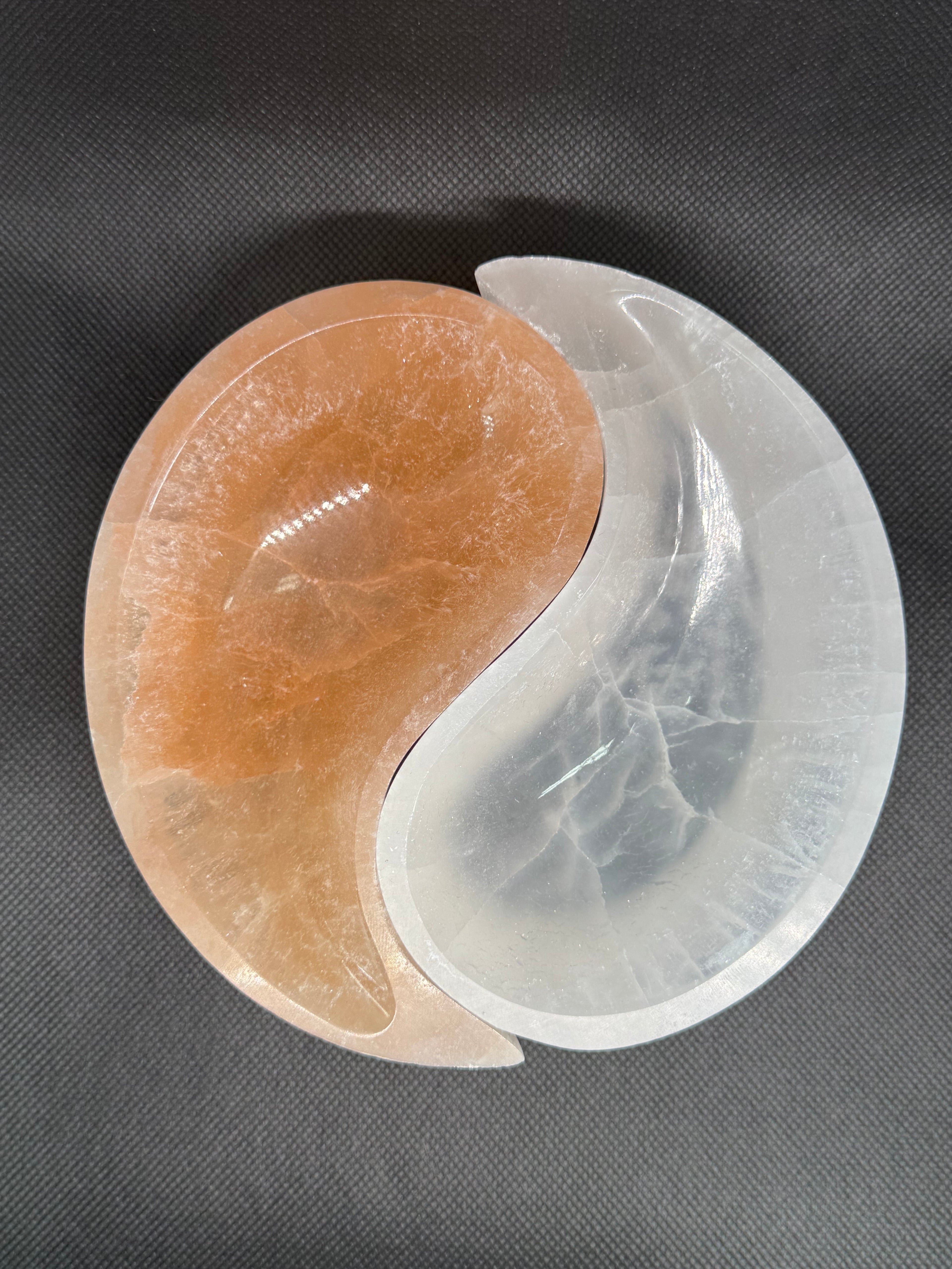 Ying Yang Selenite Bowls