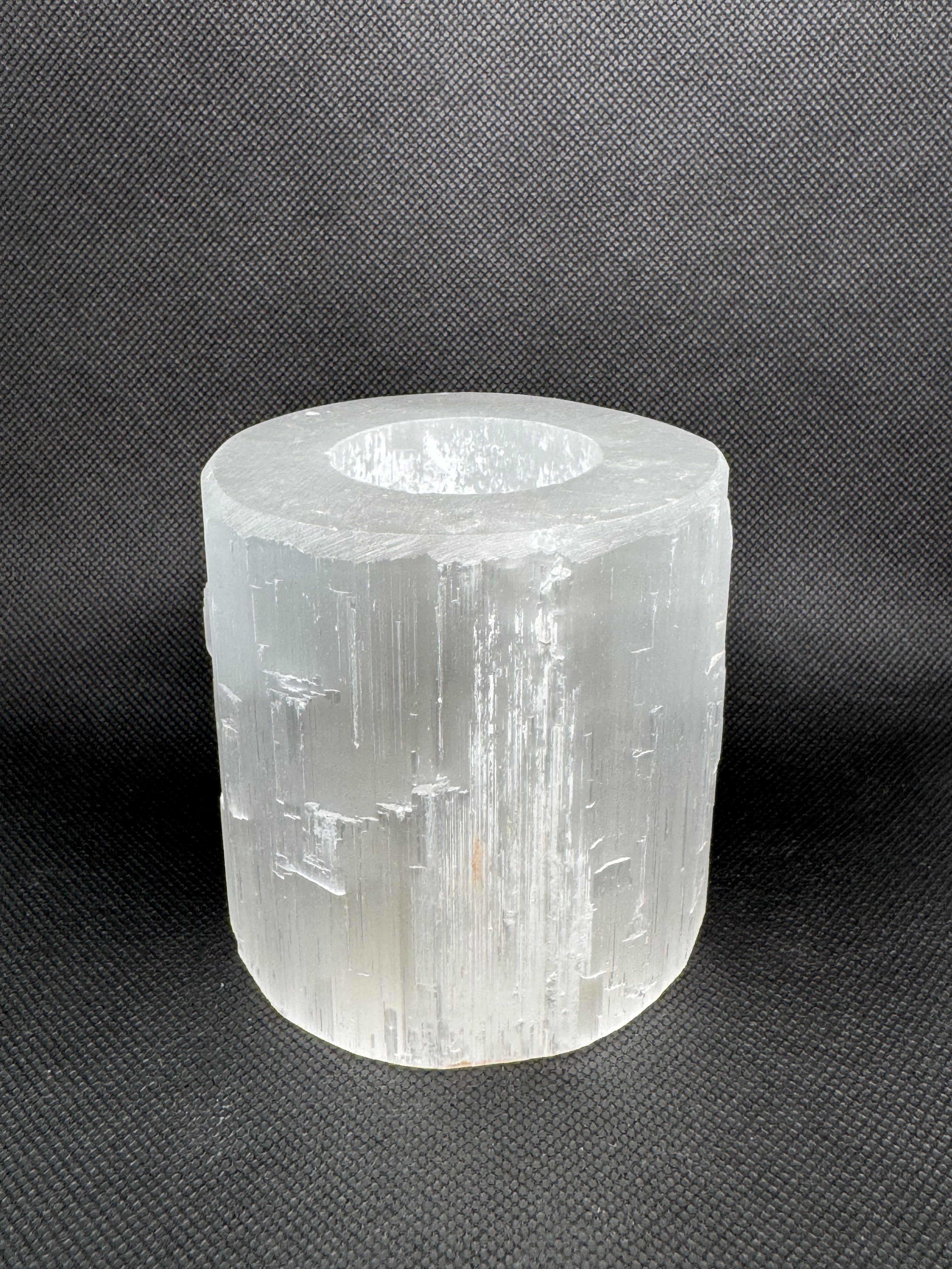 Selenite Candle Holder