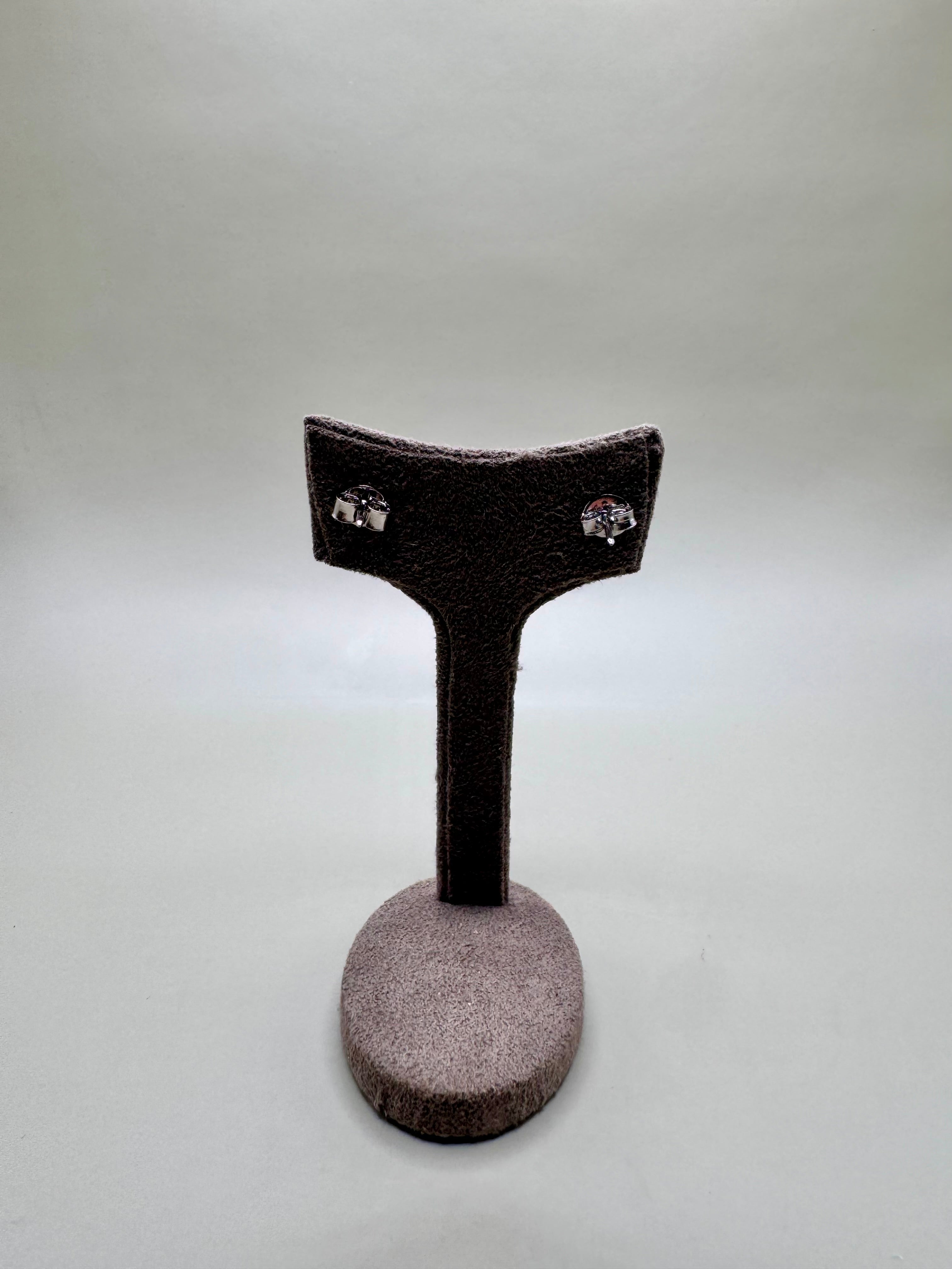 BLUE TOPAZ SQUARE EARRINGS