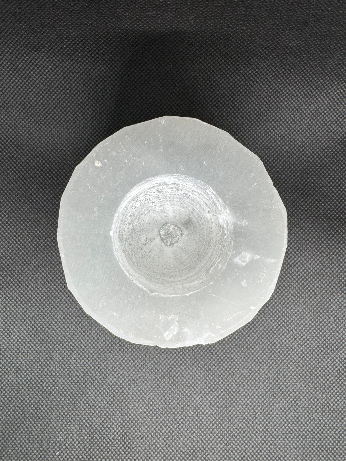 Selenite Candle Holder