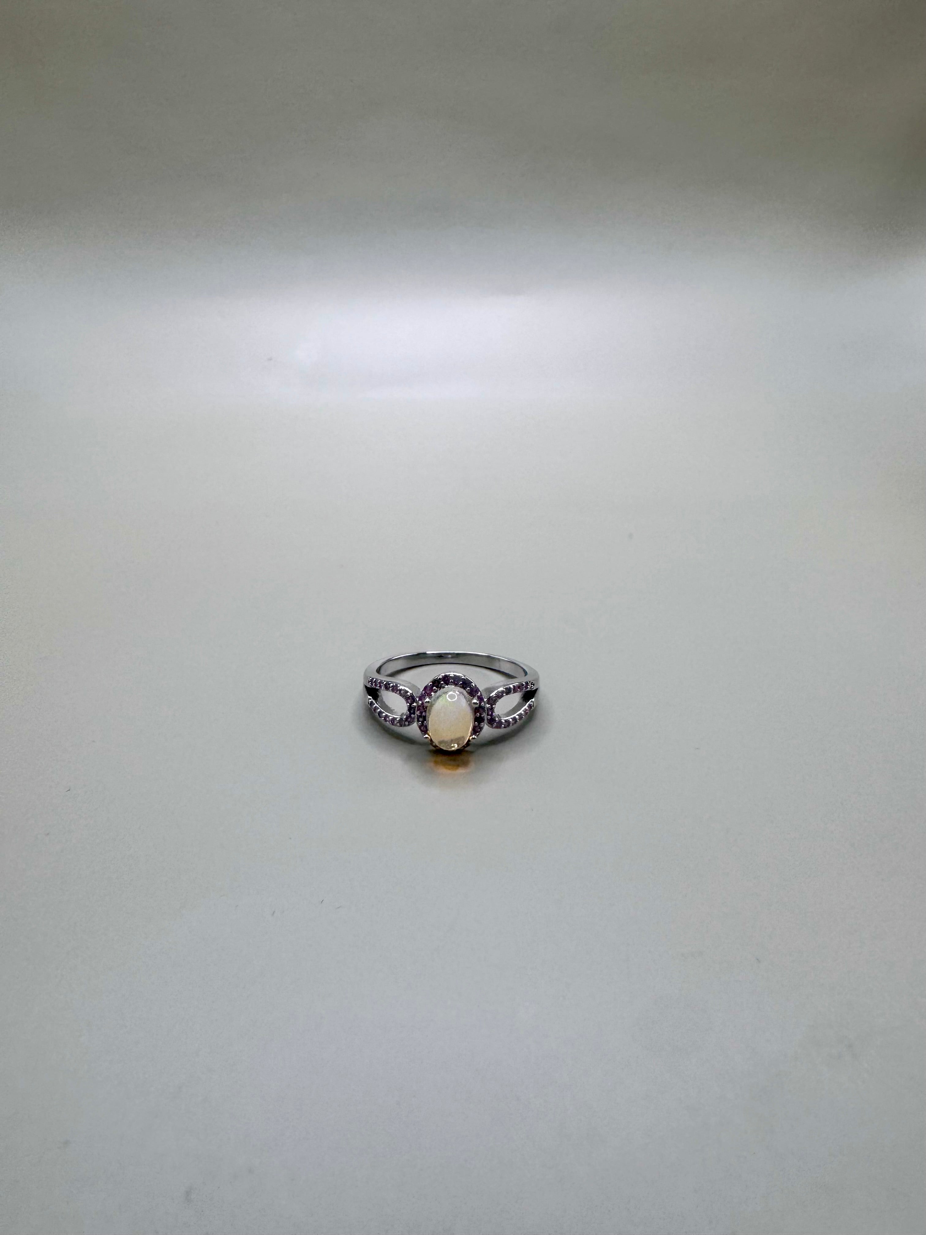 FIRE OPAL AND PINK SAPPHIRE SET