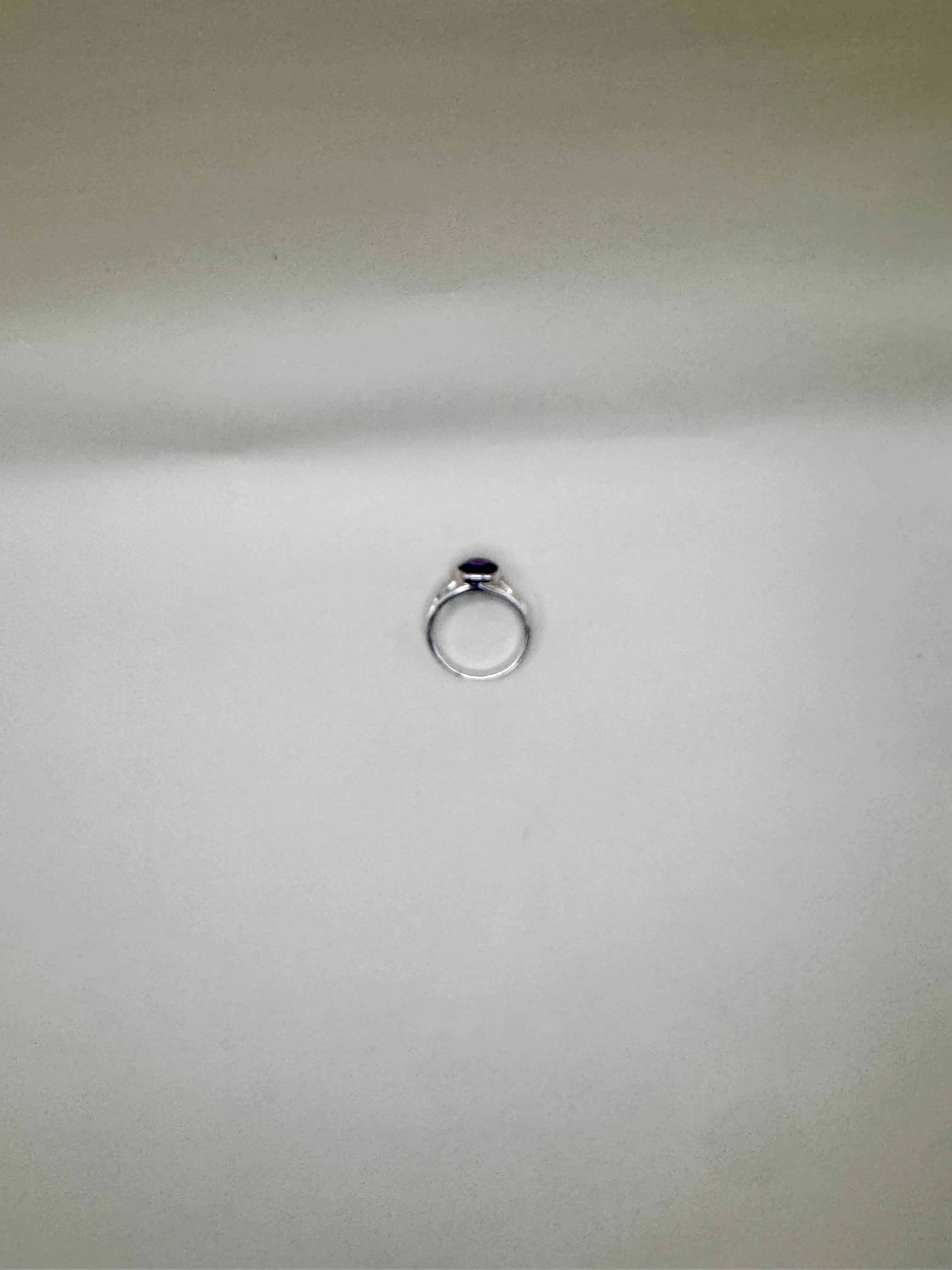 AMETHYST OVAL RING