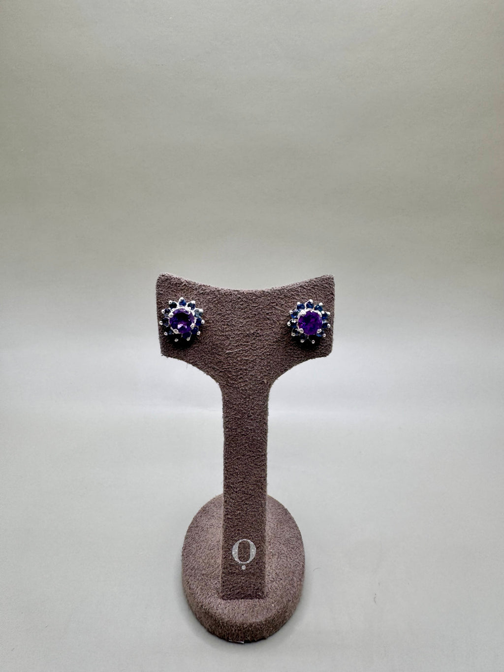 AMETHYST AND SAPPHIRE EARRINGS