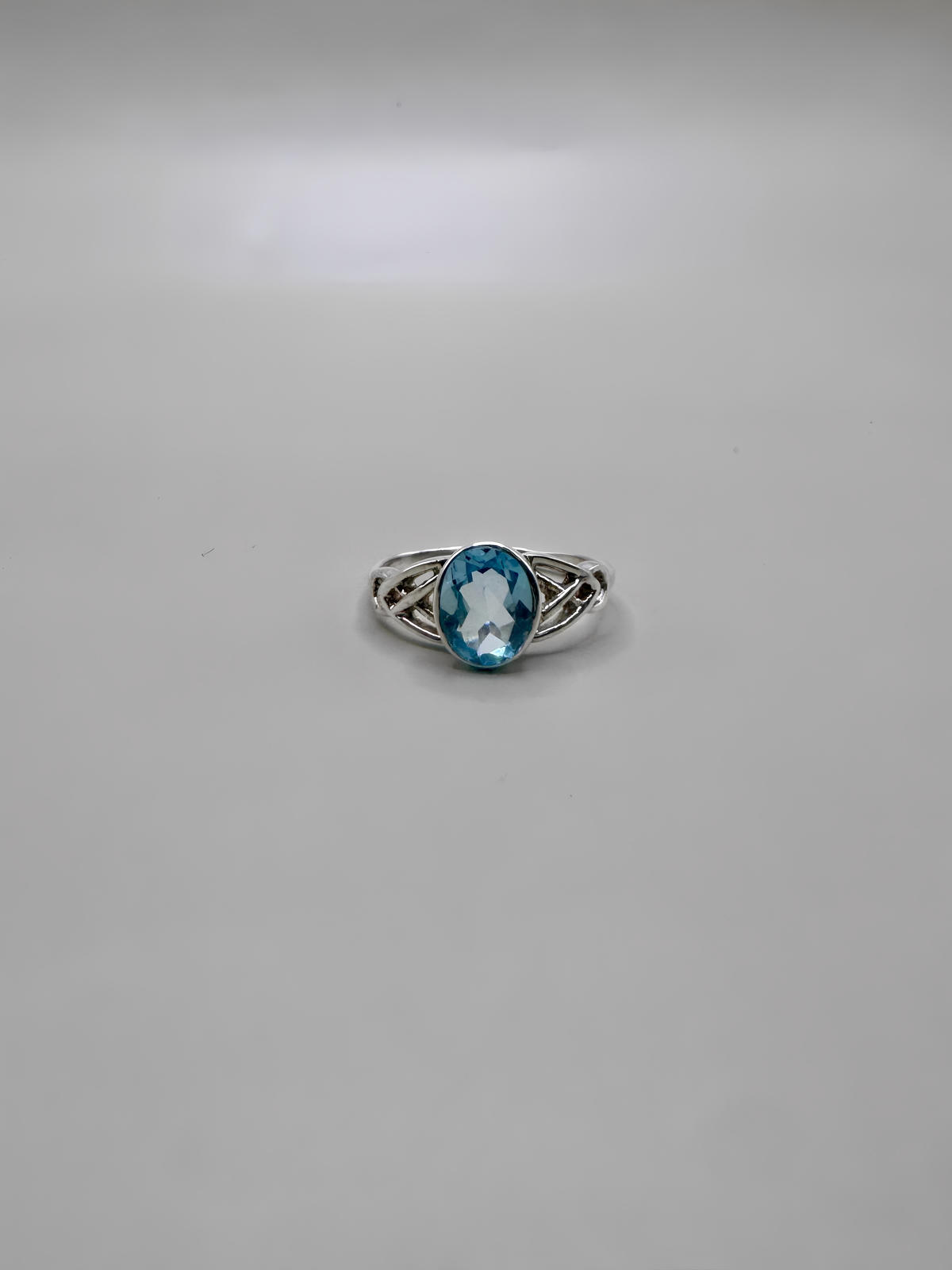 BLUE TOPAZ OVAL RING